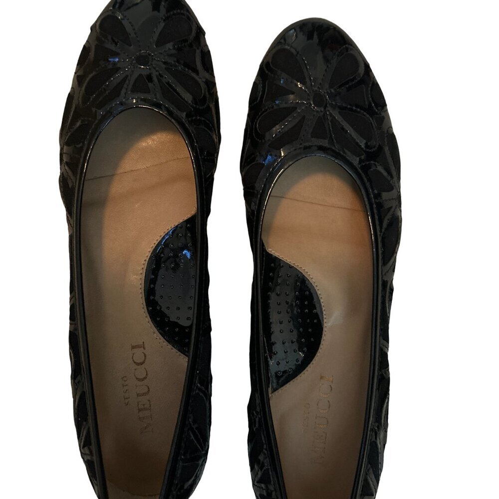Bella Vita Made in Italy Women's Slip On Flats Black Leather Size 8.5